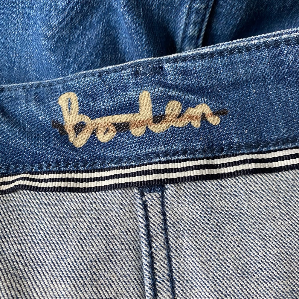 Boden Blue Denim Knee Length Skirt - Picture 6 of 7